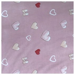 Różowa bawełniana pościel dziecięca jednoosobowa 140x200 cm Minnie "Balloon" – Jerry Fabrics