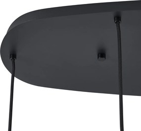 Nowoczesna lampa wisząca czarna 6-punktowa - Biles