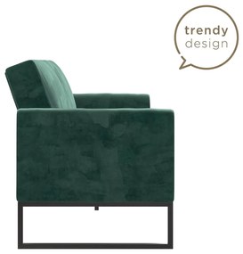 Zielona sofa rozkładana 217 cm Adley – CosmoLiving by Cosmopolitan