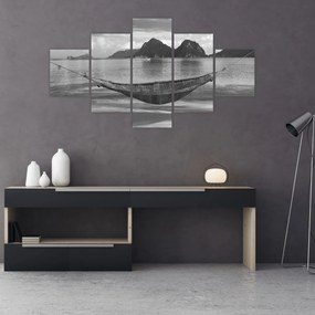 Obraz - Hamak na plaży (125x70 cm)