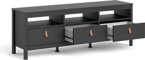 Szafka RTV z szufladami w kolorze czarny mat Madrid