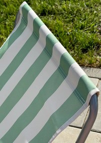 Składany leżak plażowy SAND, ciemnoszare paski