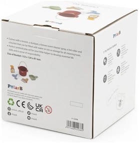 Viga polarb drewniany zestaw do sprzątania wiaderko zmiotka akcesoria