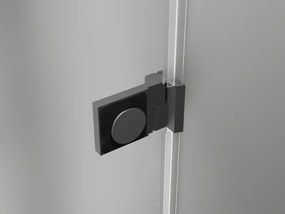 Mexen Lunar-B drzwi prysznicowe uchylne lewe 140 cm, transparent, gun metal - 832S-140-050-95-00-L