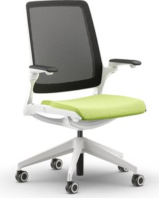 Krzesło biurowe z oparciem z siatki Smart Net White do pracy 24/7