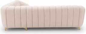 Narożnik z przeszyciami Verno 310 × 310 cm - nowoczesny duży narożnik w kształcie L do salonu