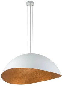 Lampa wisząca SOLARIS 1xE27/60W/230V biała/miedziana na linkę