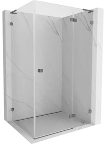 Mexen Lunar L kabina prysznicowa uchylna prawa 80 x 70 cm, transparent, gun metal - 834L-080-070-95-00-P