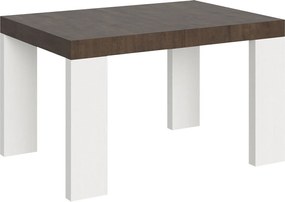 Rozkładany stół 90x130/234 cm Roxell Mix Blat z orzecha włoskiego - nogi z białego jesionu