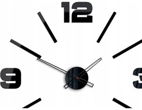 Zegar ścienny z dużymi cyframi naklejany nowoczesny do salonu sypialni loft