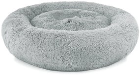 Pluszowe legowisko dla psów 80 cm jasnoszare