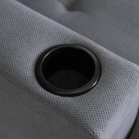 Fotel Wypoczynkowy Sofa NEO Szary Tapicerowany Nowoczesny