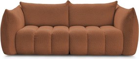 Pomarańczowa sofa z materiału bouclé 234 cm Azra – Bobochic Paris