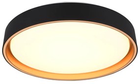 Czarna lampa sufitowa LED ø 40 cm Felis – Trio