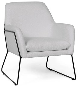 Szary designerski fotel MILAN