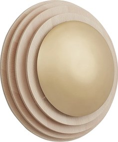 Lampa ?cienna TEC w stylu skandynawskim i nowoczesnym w drewnie - D. ø42 cm - GX53 LED T2 - 10W - 1200lm - 3000k - IP20