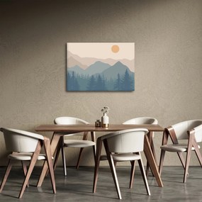Obraz - Góry Turkusowe N⁰1 (70x50 cm)
