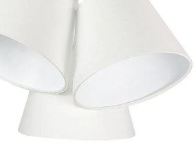 Biała nowoczesna lampa wisząca stożek - EXX67-Drima