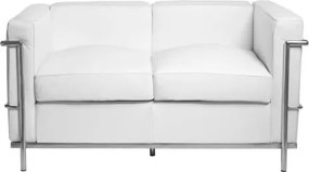 Skórzana sofa dwuosobowa Kubik insp. LC2