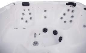 JACUZZI OGRODOWE PREMIUM WANNA  SPA 5-OSOBOWA WHITE OBUDOWA BROWN 195x195 CM