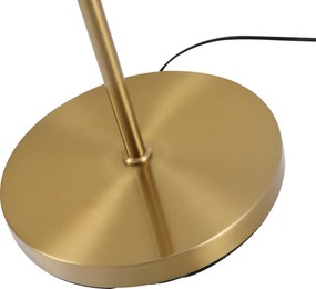 Lampa podłogowa Lampa stojąca Lampa stojąca podłogowa 2-częściowy szklany klosz złota + biała | Aosom.pl