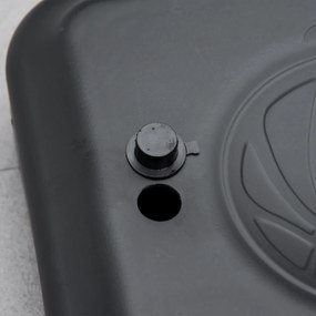 HOMCOM Kosz do Koszykówki, Regulowana Wysokość, Podstawa do Wypełnienia, Ultra Stabilny, Czarny, 131 x 49 x 195-250 cm