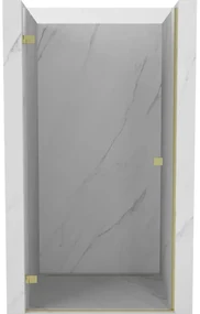Mexen Lunar-B drzwi prysznicowe uchylne lewe 65 cm, transparent, złote szczotkowane - 832-065-000-55-00-L