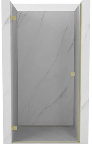 Mexen Lunar-B drzwi prysznicowe uchylne lewe 65 cm, transparent, złote szczotkowane - 832-065-000-55-00-L