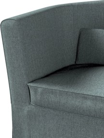 Pokrowiec na fotel Ektorp Tullsta kolor niebieski tkanina strukturalna