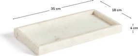 Marmurowa taca dekoracyjna 18x35 cm Serela – Kave Home