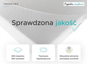 Nieprzemakalny frotowy ochraniacz na materac GUARD 140 x 200 cm