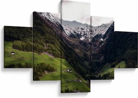 Obraz - Dolina pod górami (125x70 cm)