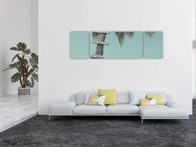 Obraz - Palma na Karaibach (170x50 cm)