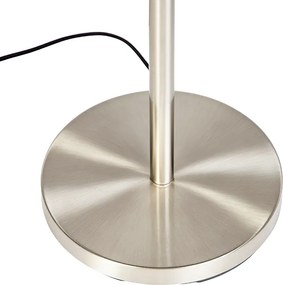 Lampa podłogowa stalowa z różowym kloszem 50 cm - Simplo