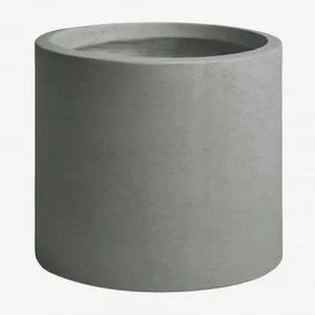 Donica Zewnętrzna Z Cementu Aurevi Ø30 Cm & Jasnoszary - Sklum