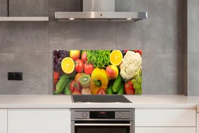 Szklany Panel Zielona Kompozycja Warzywna