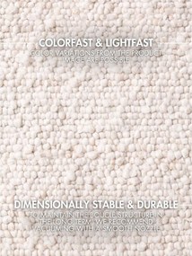 Chodnik z materiału bouclé tkany ręcznie w kolorze kości słoniowej 80x200 cm Notting Hill Portobello – Ted Baker