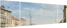 Obraz - Richard Parkes Bonington, The Grand Canal, reprodukcje (170x50 cm)
