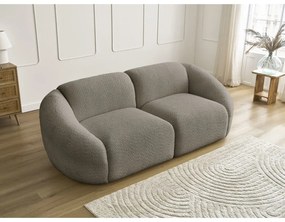 Szarobrązowa sofa z materiału bouclé 230 cm Tina – Bobochic Paris
