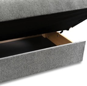 Fotel do Spania MILAN 2 Amerykanka Rozkładany Dwuosobowy Szary Nowoczesny