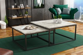 Zestaw stolików kawowych w stylu loft Dual