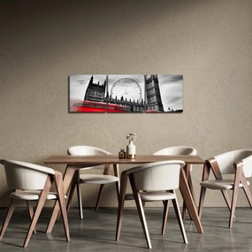 Obraz - Houses of Parliament w Londynie (z zegarem) (90x30 cm)