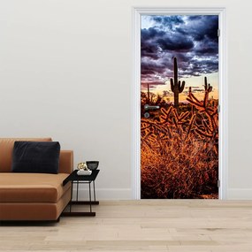 Fototapeta na drzwi - Złota godzina pustyni (95x205cm)