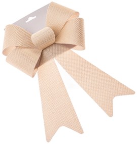 Wstążka świąteczna 23 x 38 cm, kremowa