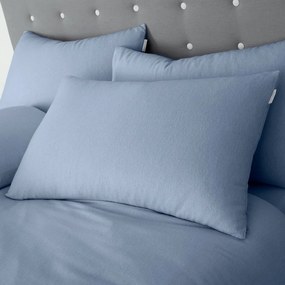 Jasnoniebieska flanelowa pościel dwuosobowa 230x220 cm Brushed – Catherine Lansfield