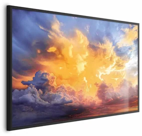 Plakat Zachód słońca 30x21 cm z ramą czarną bez marginesu ARTGEIST B
