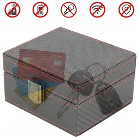 Pudełko na kluczyki karty telefon klatka faradaya keyless carbon