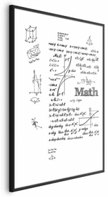 Plakat Matematyka 60x90 cm z ramą czarną z marginesem ARTGEIST B