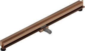 Mexen Flat Wall odpływ liniowy ścienny 2w1 120 cm, miedź szczotkowana - 1C30120