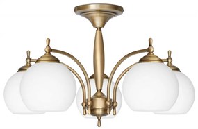 Krótki żyrandol z mosiądzu QC-S5K